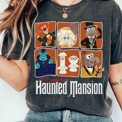 vintage the muppets characters the haunted mansion t-shirt, foolish mortals, walt disney w