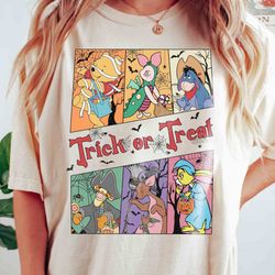 winnie the pooh group costume halloween trick or treat shirt, mickeys not so scary party