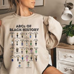 abcs of black history sweatshirt and hoodie, black history month shirt, black history shirt, ab