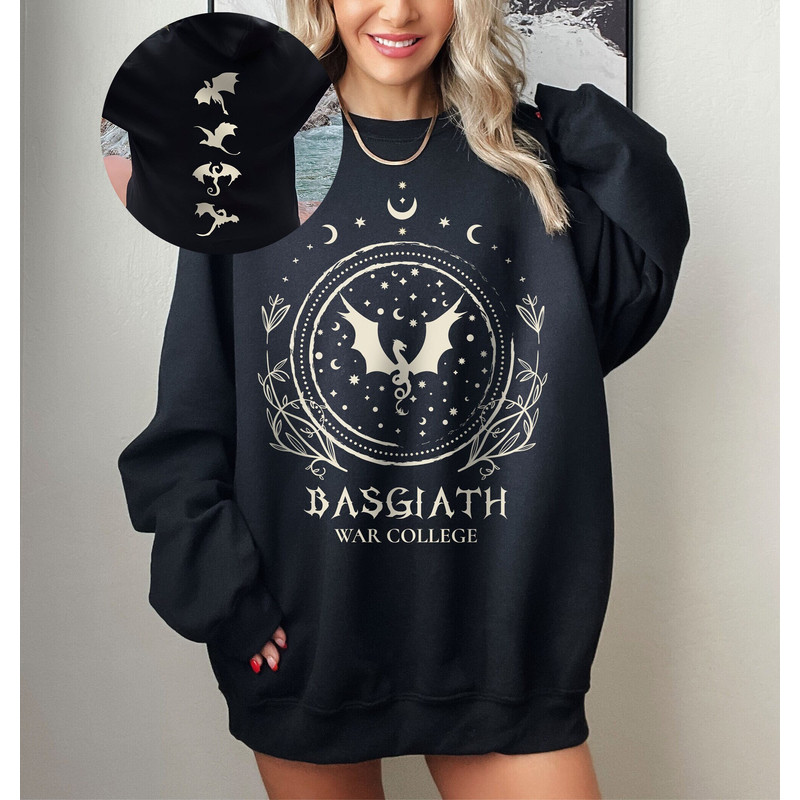 Basgiath War College Sweatshirt, Bookish Sweatshirt,Fourth Wing Sweatshirt,Dragon Rider Hoodie,Rebecca Yoros Hoodie,Fourth Wing, Book Hoodie.jpg