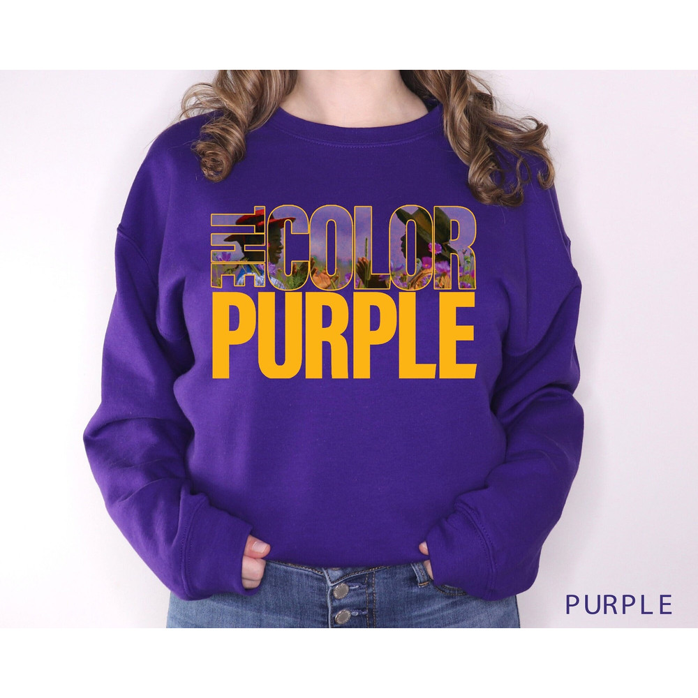 Color Purple Movie Sweatshirt, The Color Purple, Black Girl Magic Shirt, Celie from The Color Purple 2023 Classic Movie Lover.jpg
