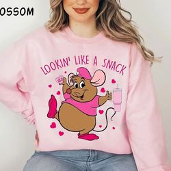 gus gus lookin like a snack valentine shirt, gus gus shirt, cinderella mouse valentine shirt, d