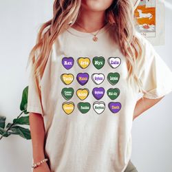 mardi gras conversation hearts shirt, mardi gras parade shirt, comfort colors mardi gras shirt