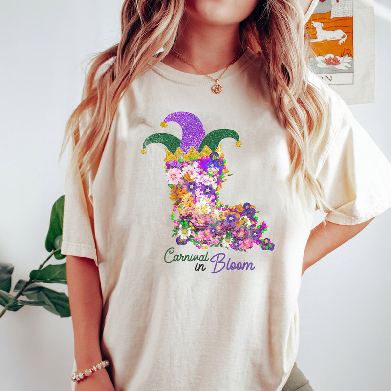 Mardi Gras Shirt, Carnival in Bloom shirt, Beads NOLA Shirt, Funny Mardi Gras Festival,Mardi Grass Beads Shirt, Louisiana Shirt.jpg