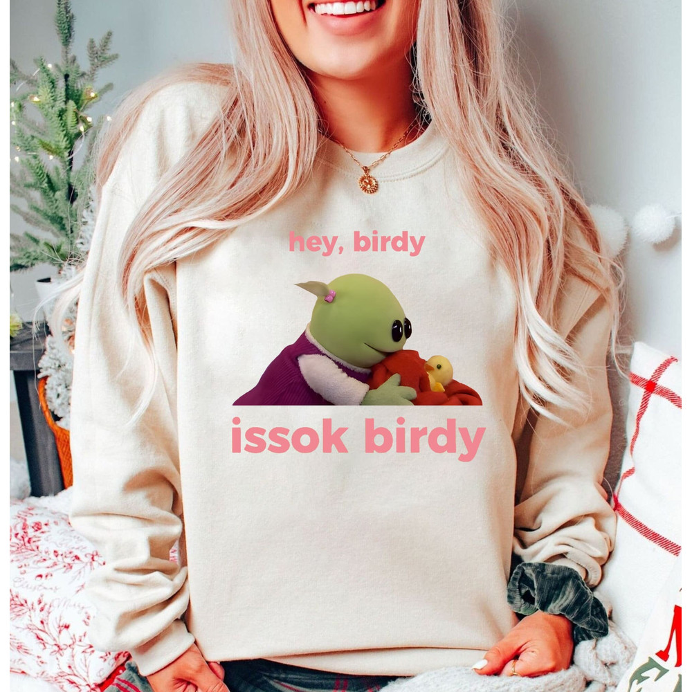 Nanalan Hey Birdy Issokay Birdy Retro Shirt, Nanalan Sweatshirt, Nanalan Merch, Nanalan Cartoon Shirt, Nanalan Meme, Cartoon Fan Shirts.jpg
