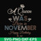 BD0082-A Queen Was Born In November Happy Birthday To Me svg, png, dxf, eps digital file BD0082.jpg