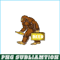 BEER28102312-Bigfoot with Beer PNG funny Sasquatch PNG Drinking Party PNG.png