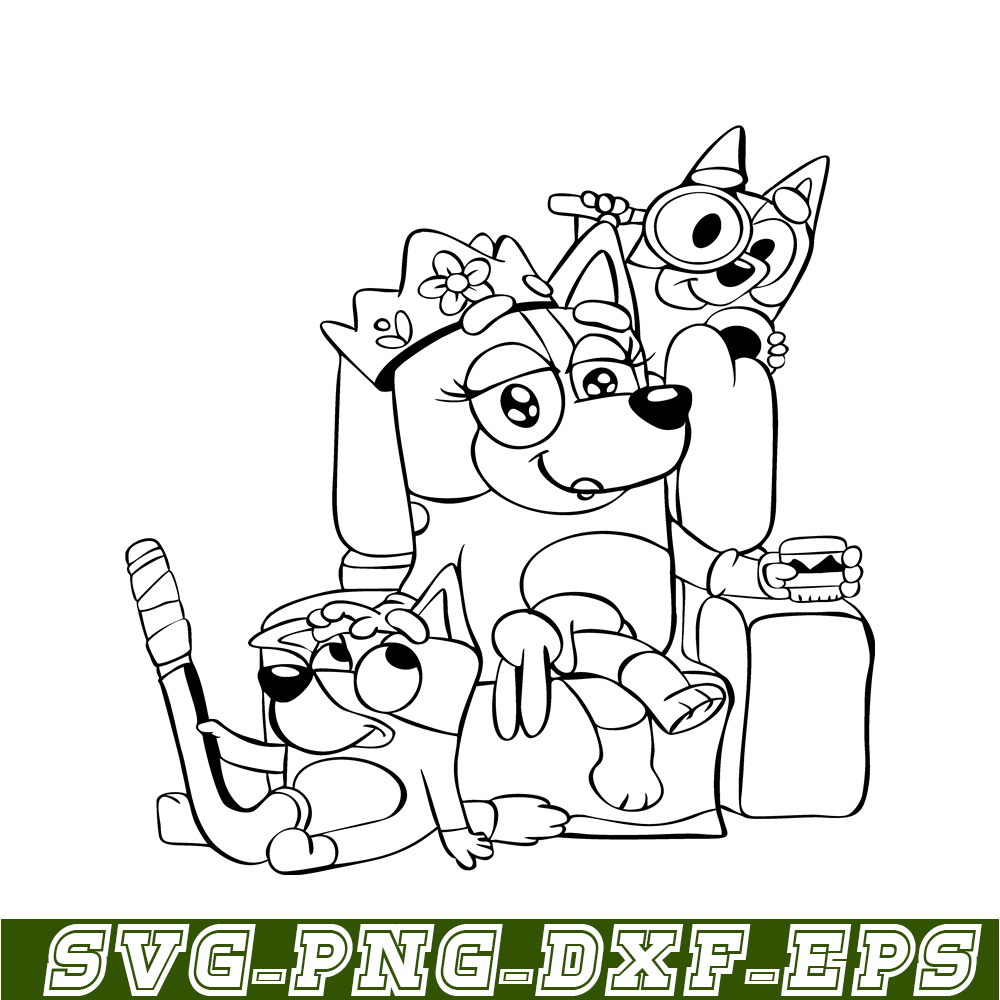 BL22112323-Cute Bluey Design SVG PNG DXF EPS Bluey Cartoon SVG Bluey SVG.png