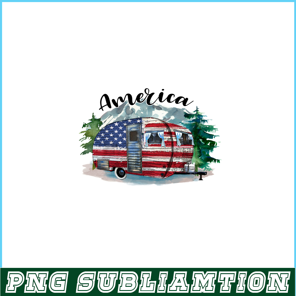 CAMP07112341-America PNG Camping PNG Car Camper American Flag PNG.png