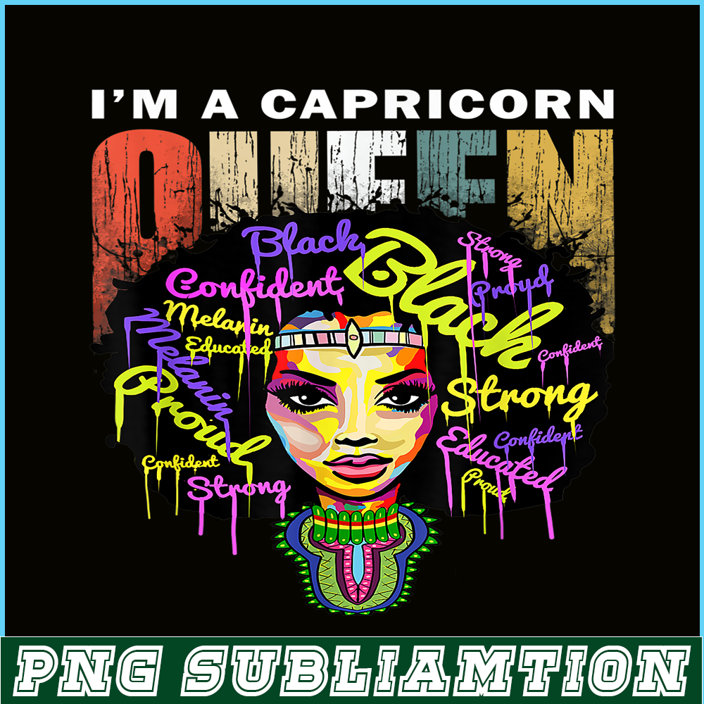 CPB28102338-I Am A Capricorn PNG Black Woman PNG Zodiac Sign PNG.png