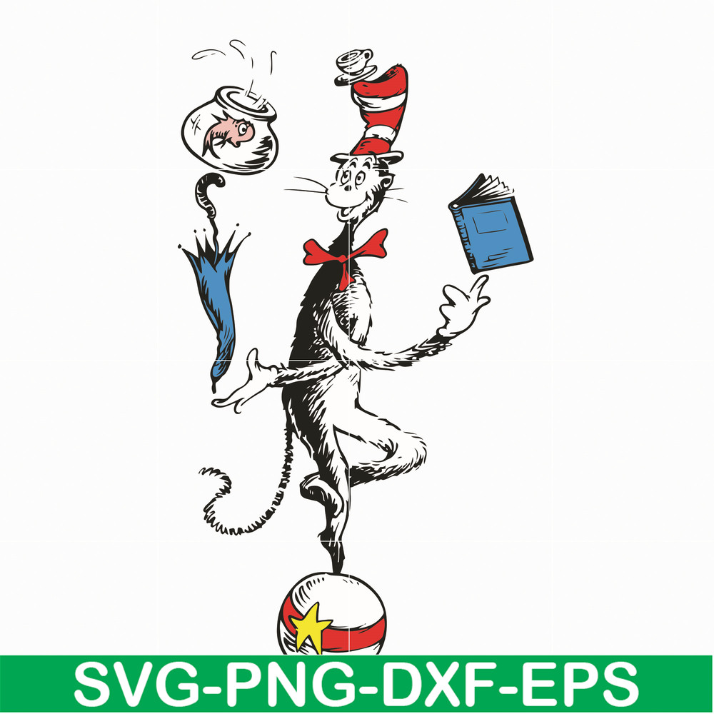 DR05012132-Cat In The Hat You Are The Best Quotes You svg, dr svg, png, dxf, eps file DR05012132.jpg