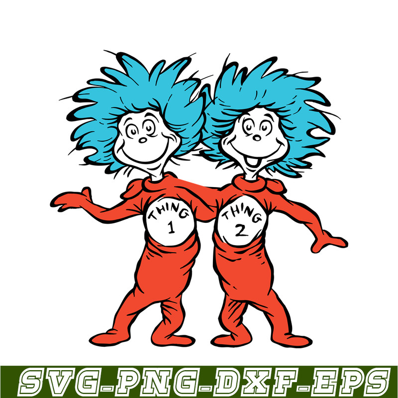 DS104122329-Thing One and Thing Two SVG, Dr Seuss SVG, Cat in the Hat SVG DS104122329.png