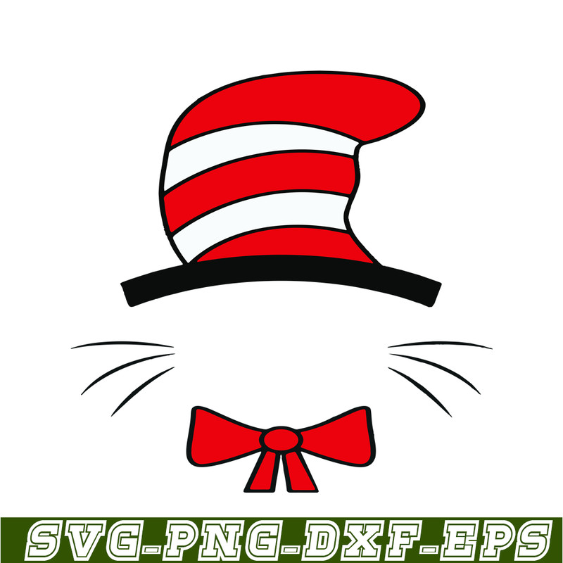 DS105122301-Cat in the hat Monogram SVG, Dr Seuss SVG, Cat in the Hat SVG DS105122301.png
