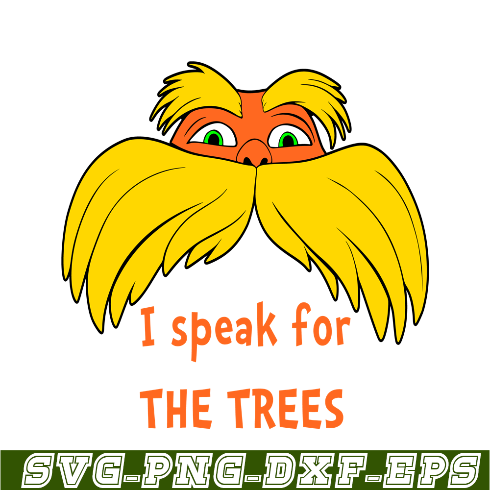 DS105122311-I speak for tree SVG, Dr Seuss SVG, Dr. Seuss' the Lorax SVG DS105122311.png