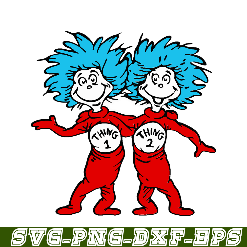 DS205122318-Thing 1 Thing 2 Together SVG, Dr Seuss SVG, Dr. Seuss' the Lorax SVG DS205122318.png