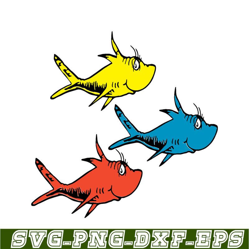 DS205122350-Red Yellow Blue Fishes SVG, Dr Seuss SVG, Cat In The Hat SVG DS205122350.png