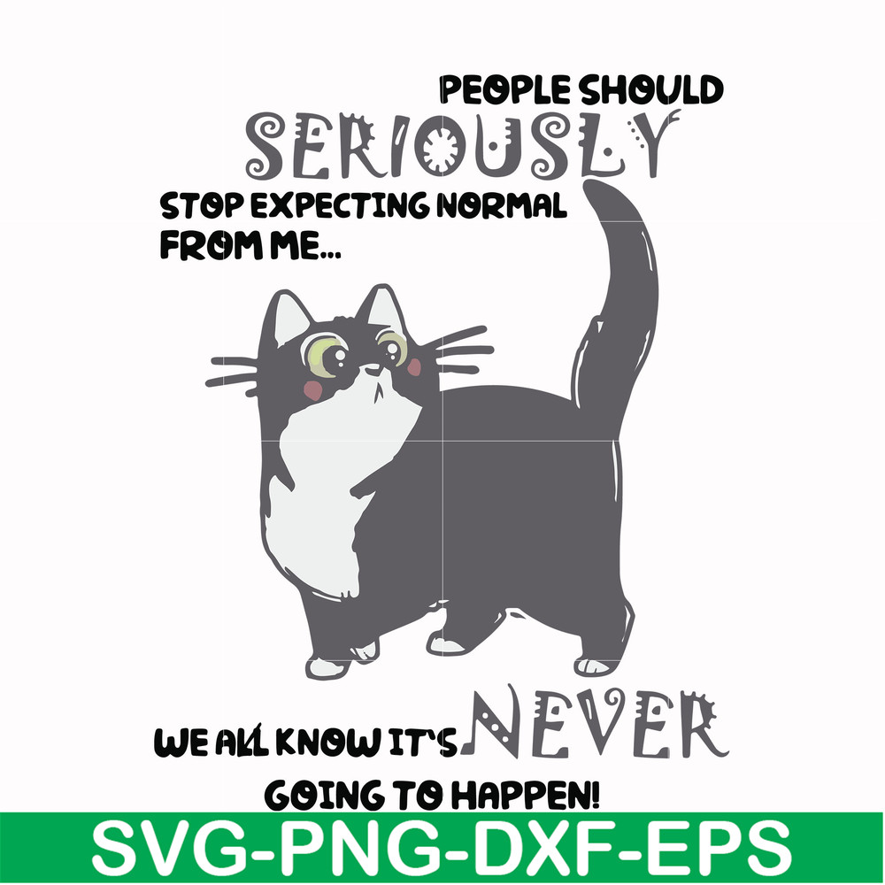 FN000123-People should seriously stop expecting normal from me we all know it's never going to happen svg, png, dxf, eps file FN000123.jpg