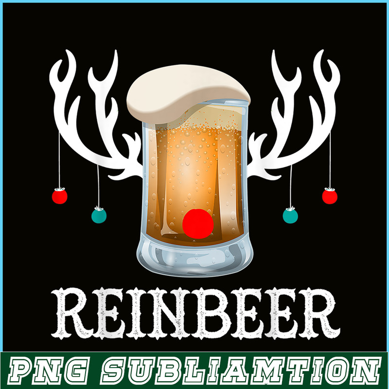 BEER28102367-Reinbeer PNG Funny Christmas Gift For Beer Lovers PNG Christmas And Beer PNG.png