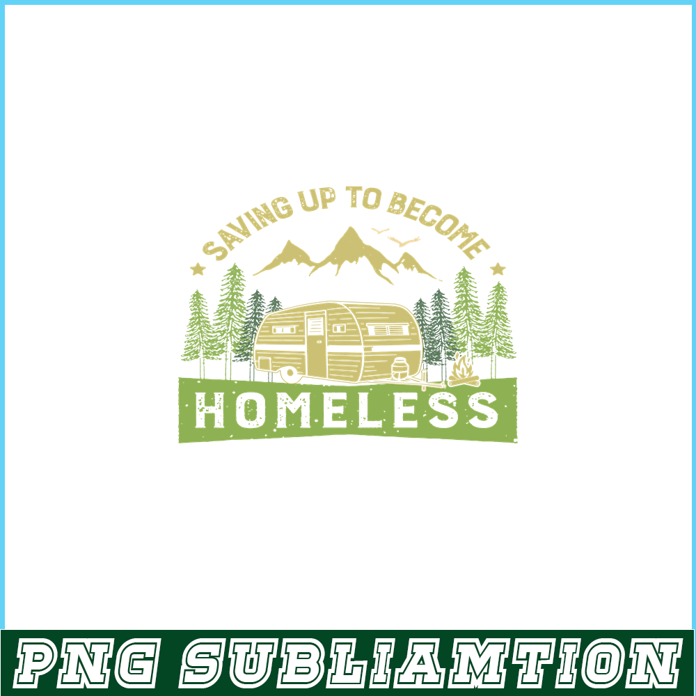 CAMP07112382-Saving Up To Become Homeless PNG Camping PNG Green Retro Forest PNG.png