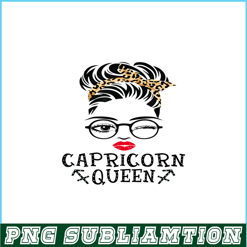 CPB28102332-Capricorn Queen PNG Woman Face Wink Eyes PNG Lady Face PNG.png