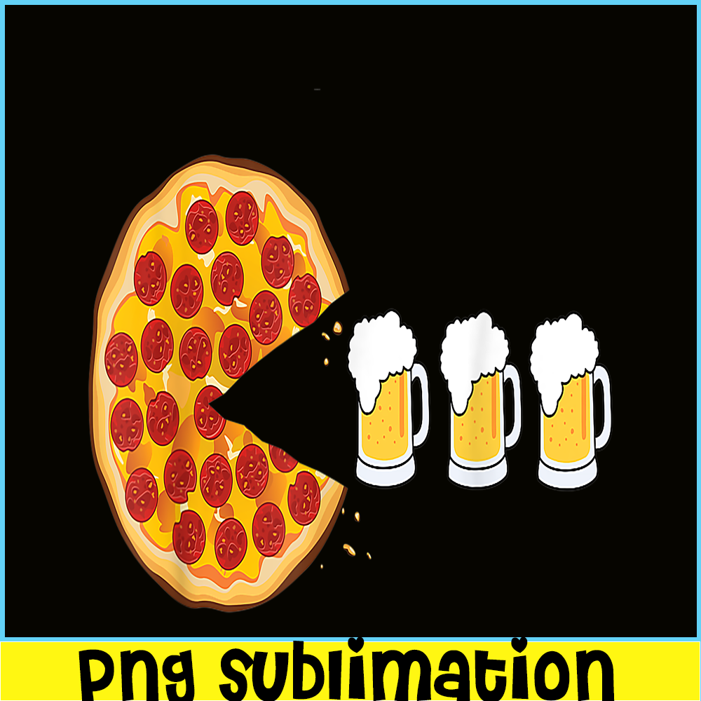 BEER28102359-Pepperoni Pizza And Beer Funny Pizza PNG Beer Lover PNG.png