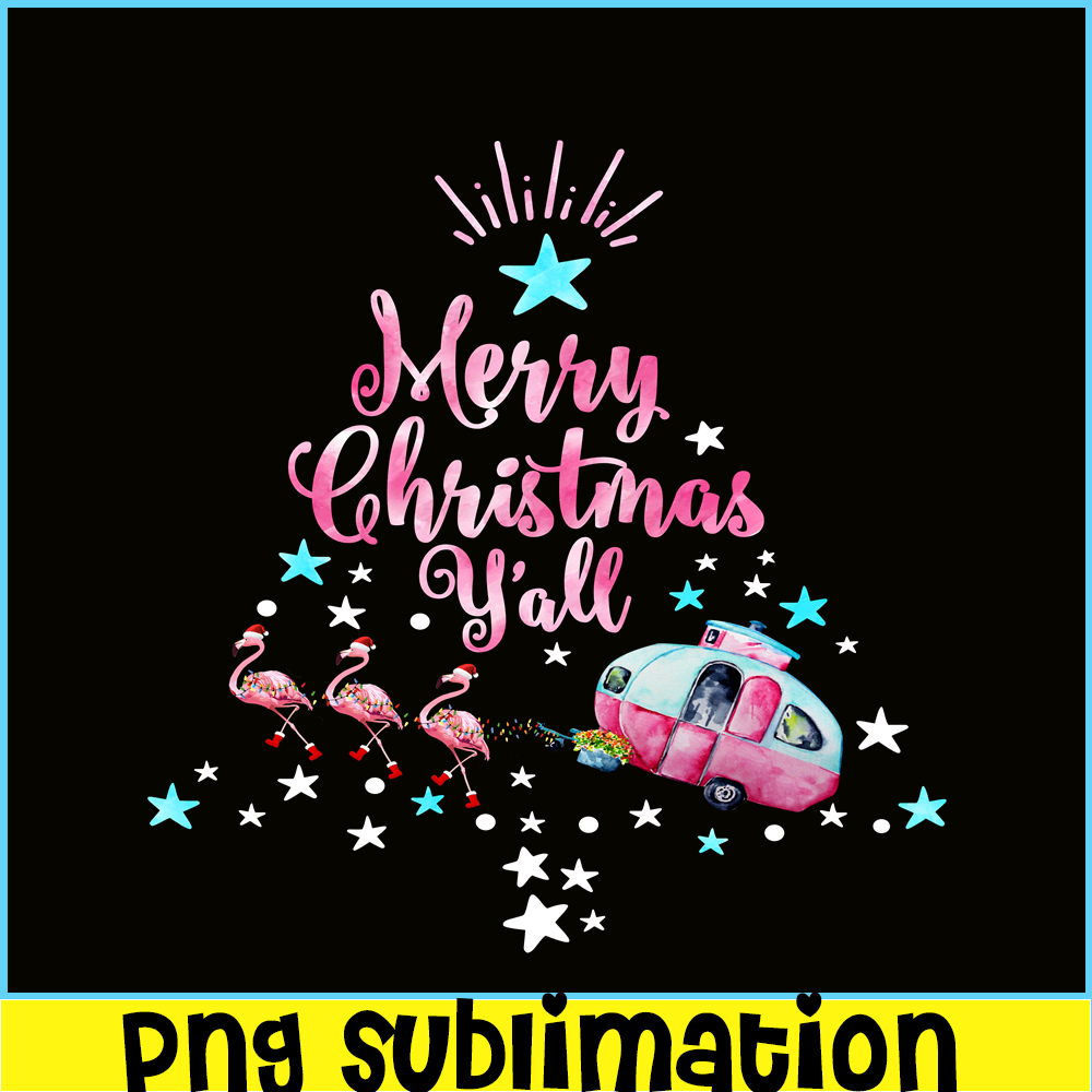 CAMP07112375-Merry Christmas Y'all PNG Watercolor Crane Rickshaw PNG Camper Christmas Tree PNG.png