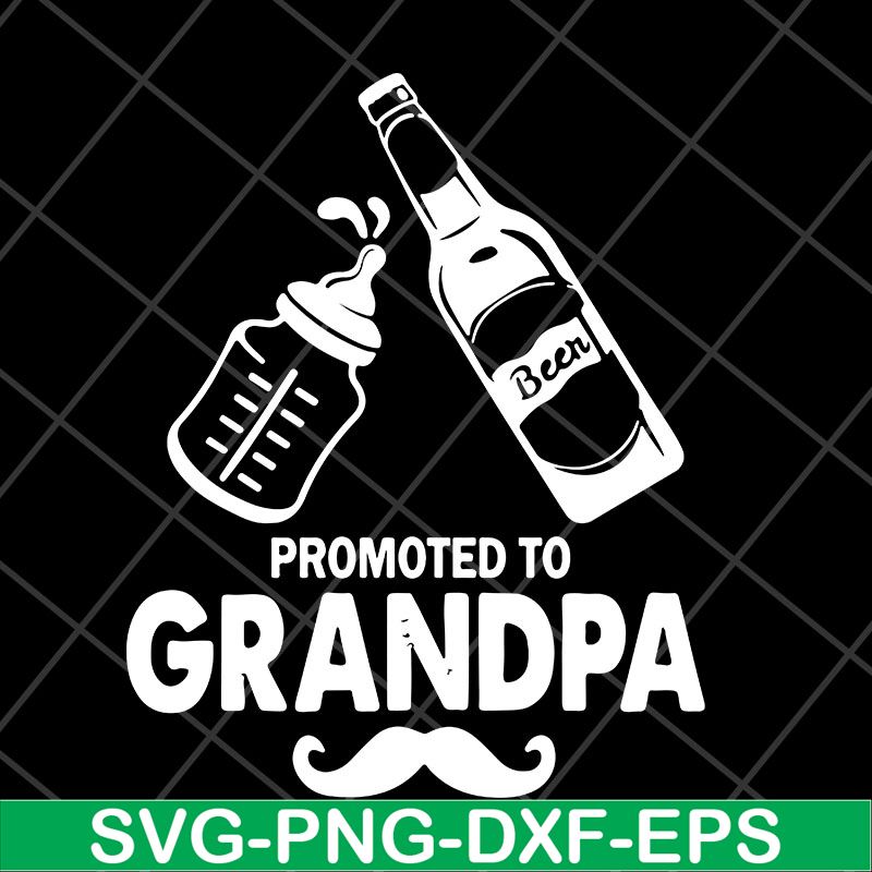 FTD04052103-Promoted to grandpa svg, Fathers day svg, png, dxf, eps digital file FTD04052103.jpg