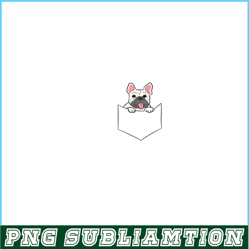 HL16102368-French Bulldog In A Pocket PNG, Frenchie Dog Lover PNG, French Dog Artwork PNG.png