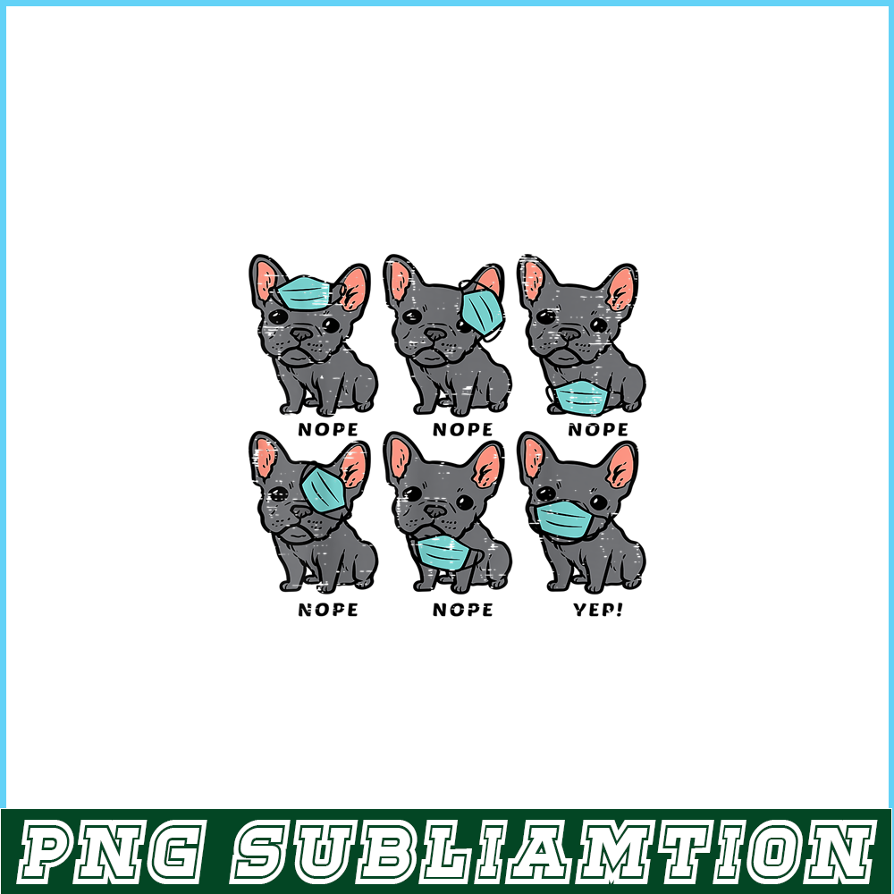 HL16102370-Funny French Bulldog In Mask PNG, Frenchie Dog Lover PNG, French Dog Artwork PNG.png