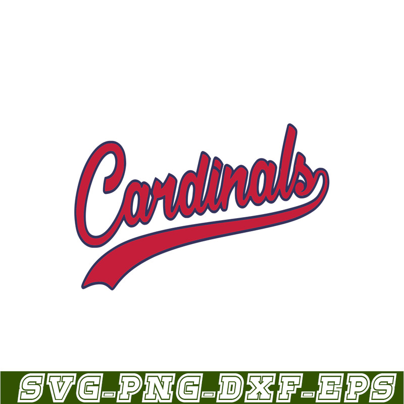 MLB2041223106-Cardinals Red Text SVG, Major League Baseball SVG, Baseball SVG MLB2041223106.png