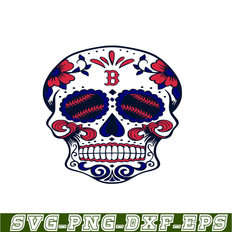 MLB30112346-Boston Red Sox The Skull SVG PNG DXF EPS AI, Major League Baseball SVG, MLB Lovers SVG MLB30112346.png