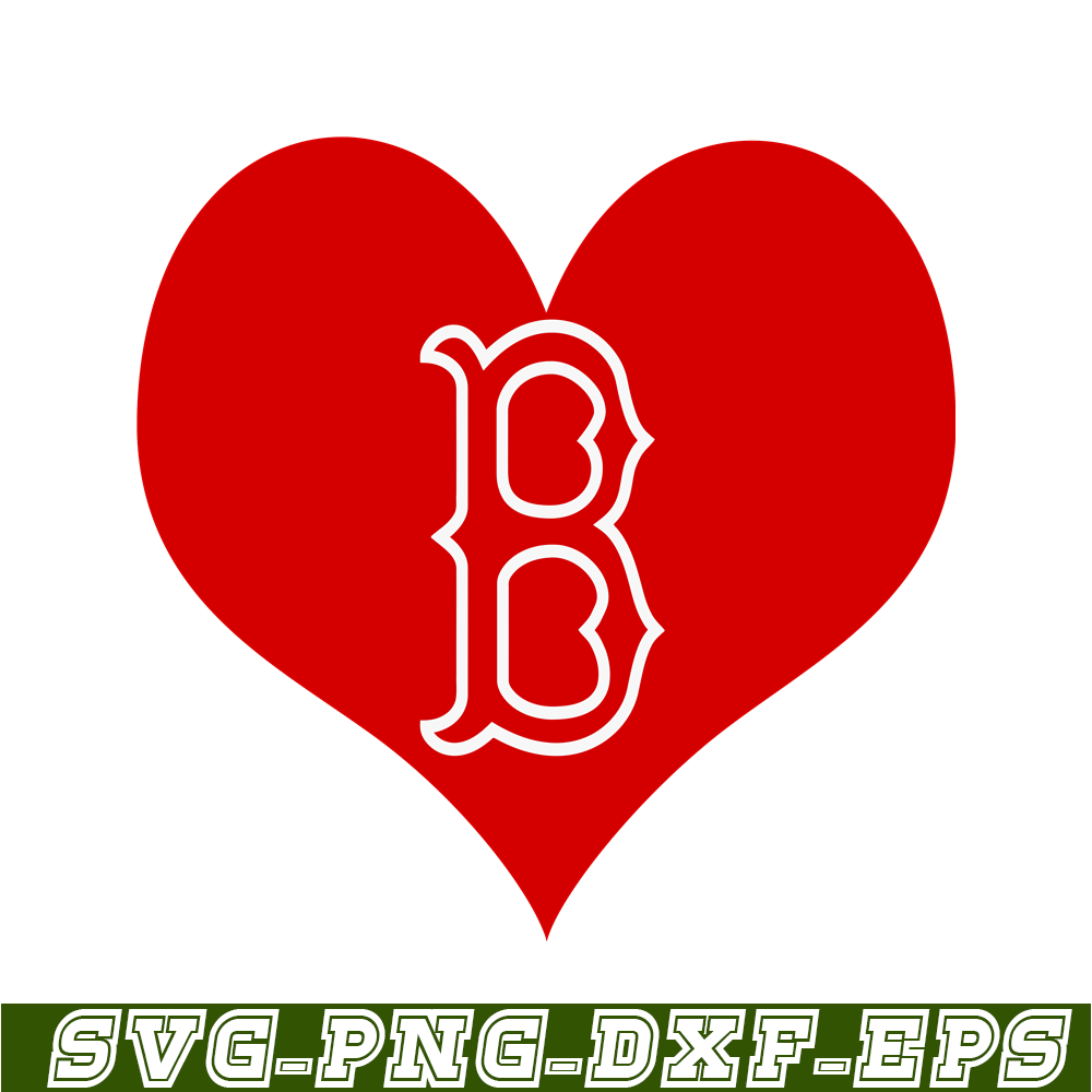 MLB30112353-Boston Red Sox The Red Heart SVG PNG DXF EPS AI, Major League Baseball SVG, MLB Lovers SVG MLB30112353.png