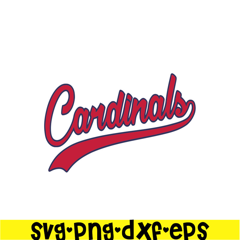 MLB2041223106-Cardinals Red Text SVG, Major League Baseball SVG, Baseball SVG MLB2041223106.png