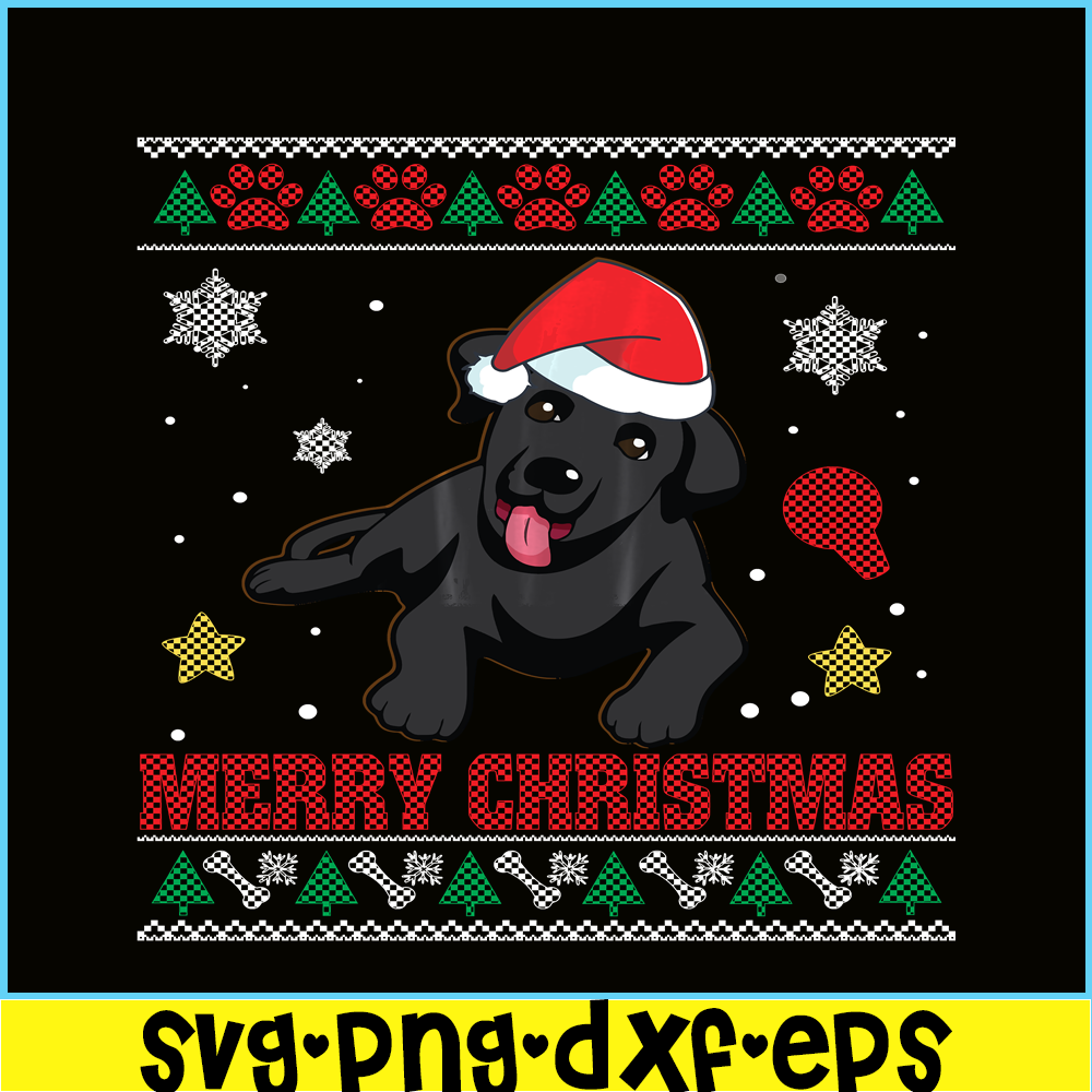 PNG141023103-BLACK LAB Dog Santa Ugly Sweater Costume Merry Xmas Shirt Png.png