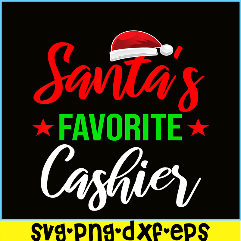 PNG141023117-Cashier Christmas Santa Clause Favorite Hat Xmas Funny Gift T-Shirt Png.png
