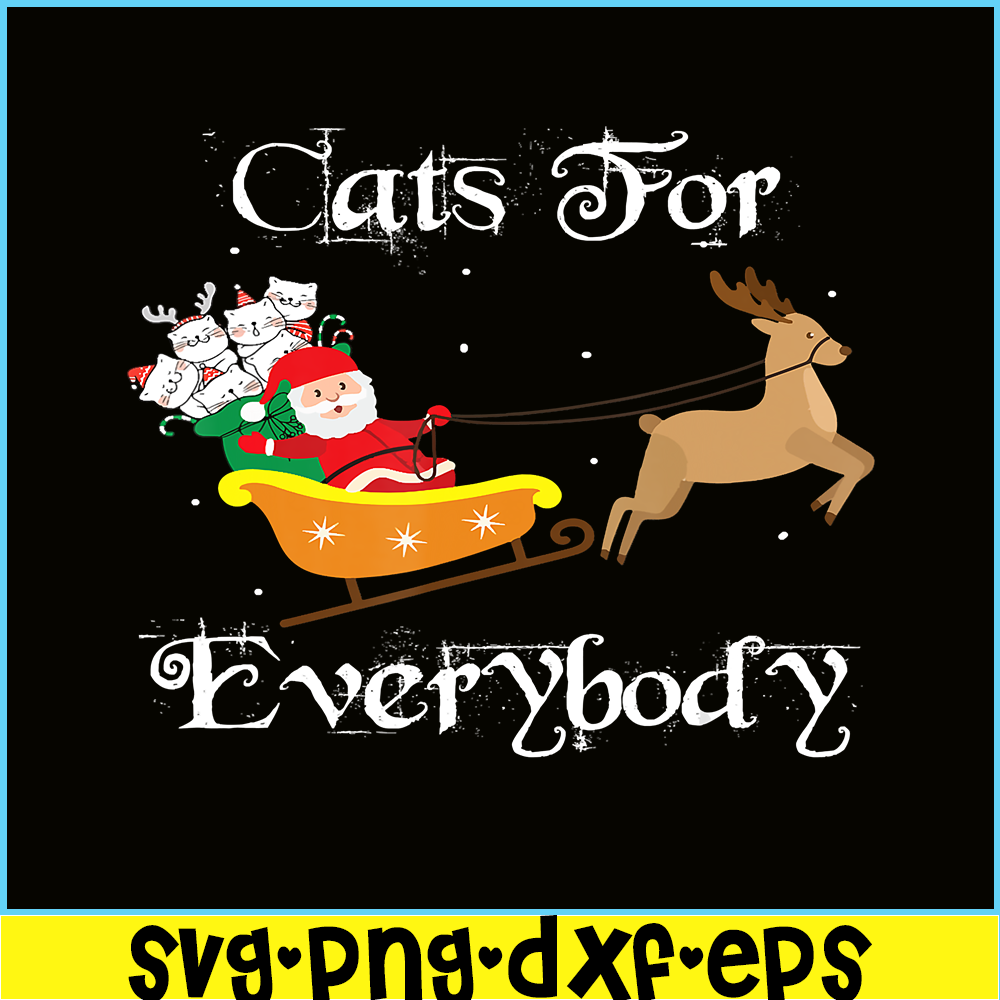 PNG141023120-Cats For Everybody Christmas Santa Cute Cat Lover Xmas T-Shirt Png.png