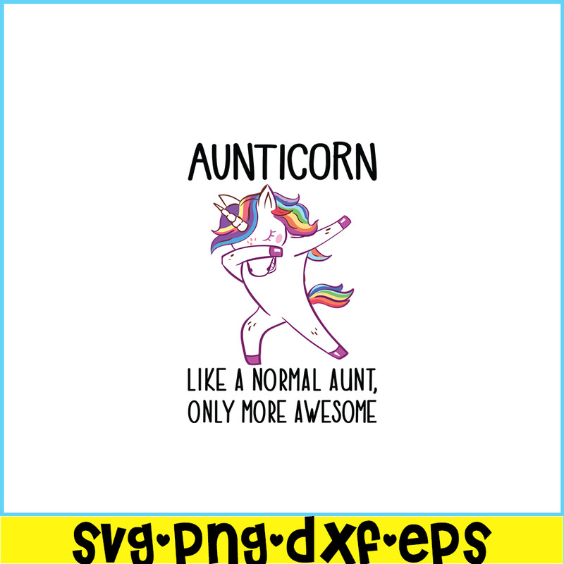 PNG14102344-Aunticorn Dabbing Unicorn Aunt Design for Auntie Slim Fit T-Shirt Png.png