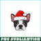 PNG141023104-Boston Terrier Christmas Dog Santa Hat Xmas Boys Kids Girls T-Shirt Png.png