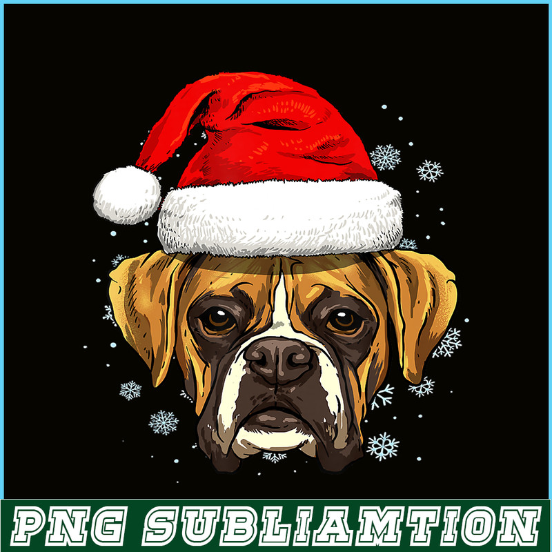PNG141023108-Boxer Santa Hat Christmas Boys Girls Xmas Gift T-Shirt Png.png