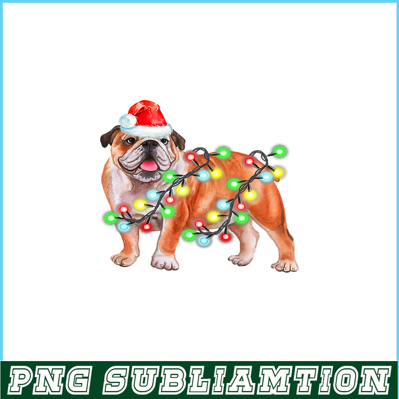 PNG141023114-Bulldog Christmas Sweater Shirt Pajama Light Santa Gift Xmas T-Shirt Png.png