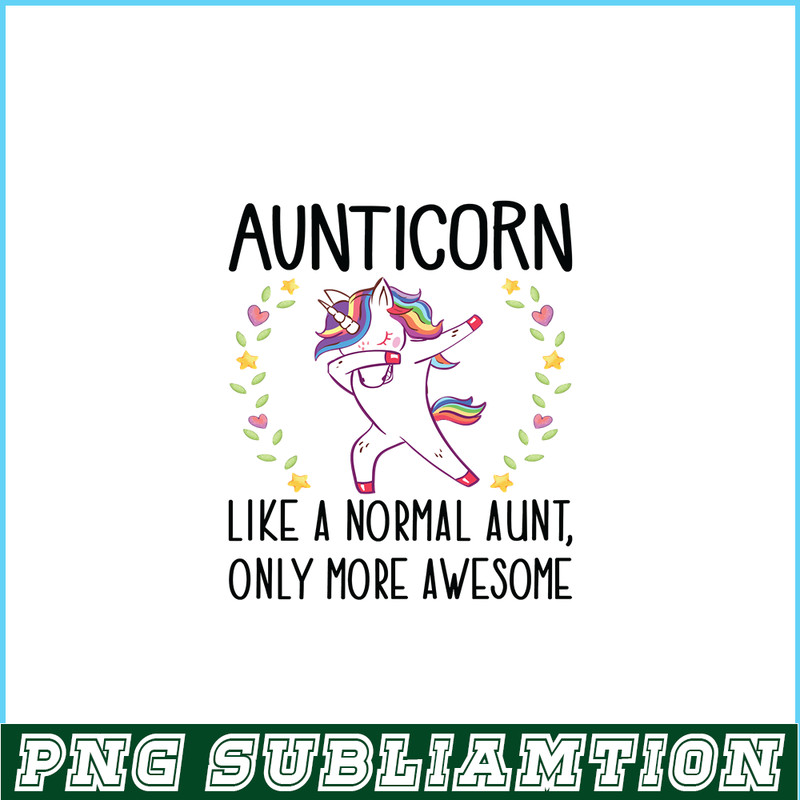 PNG14102345-Aunticorn Dabbing Unicorn Aunt Gift for Auntie Relaxed Fit T-Shirt Png.png