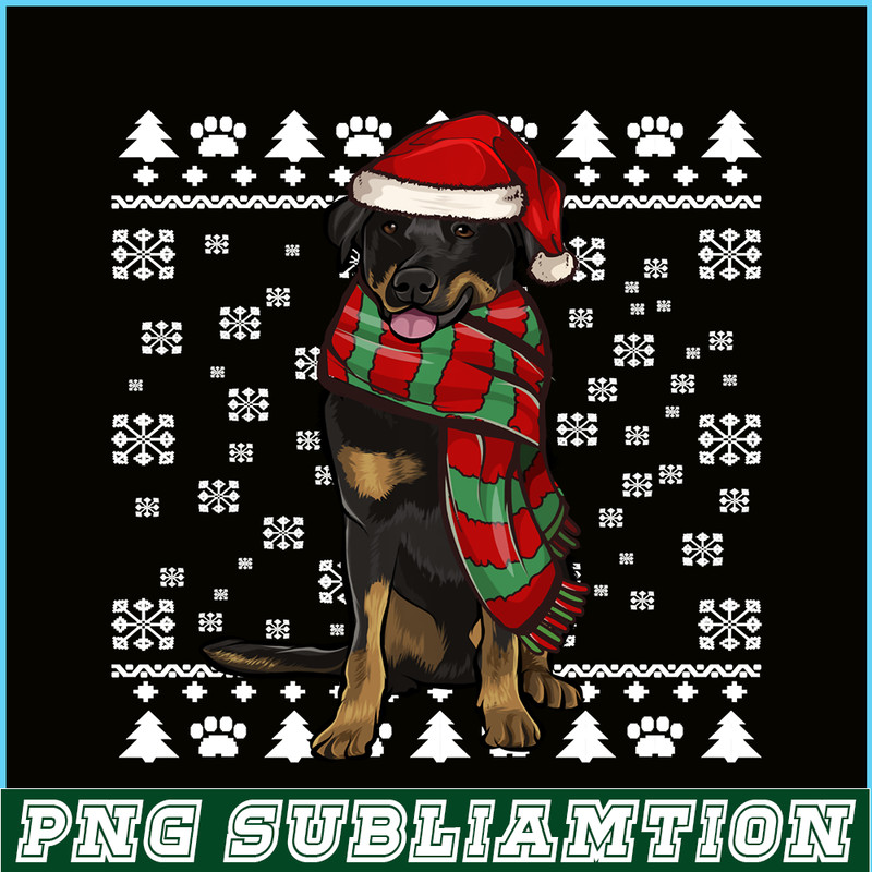 PNG14102391-Beauceron Dog Santa Hat Xmas Ugly Christmas Long Sleeve T-Shirt Png.png