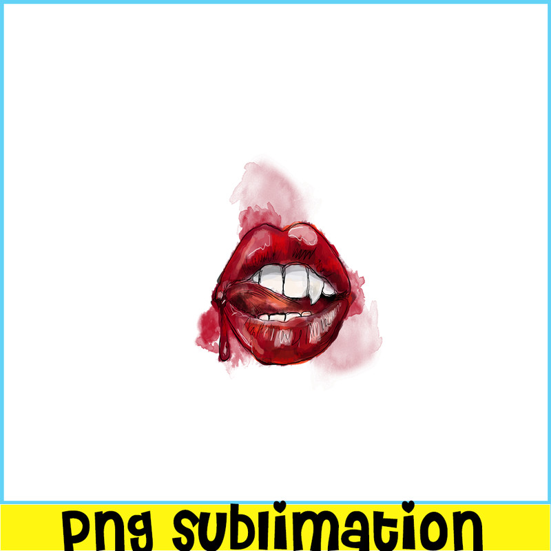VLT21102397-Vampire Kiss Red PNG, Horror Valentine PNG, Valentine Holidays PNG.png