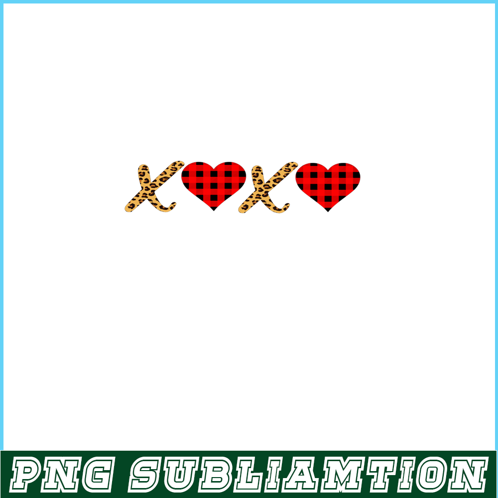 VLT21102378-XOXO Cheetah Hearts PNG, Sweet Valentine PNG, Valentine Holidays PNG.png