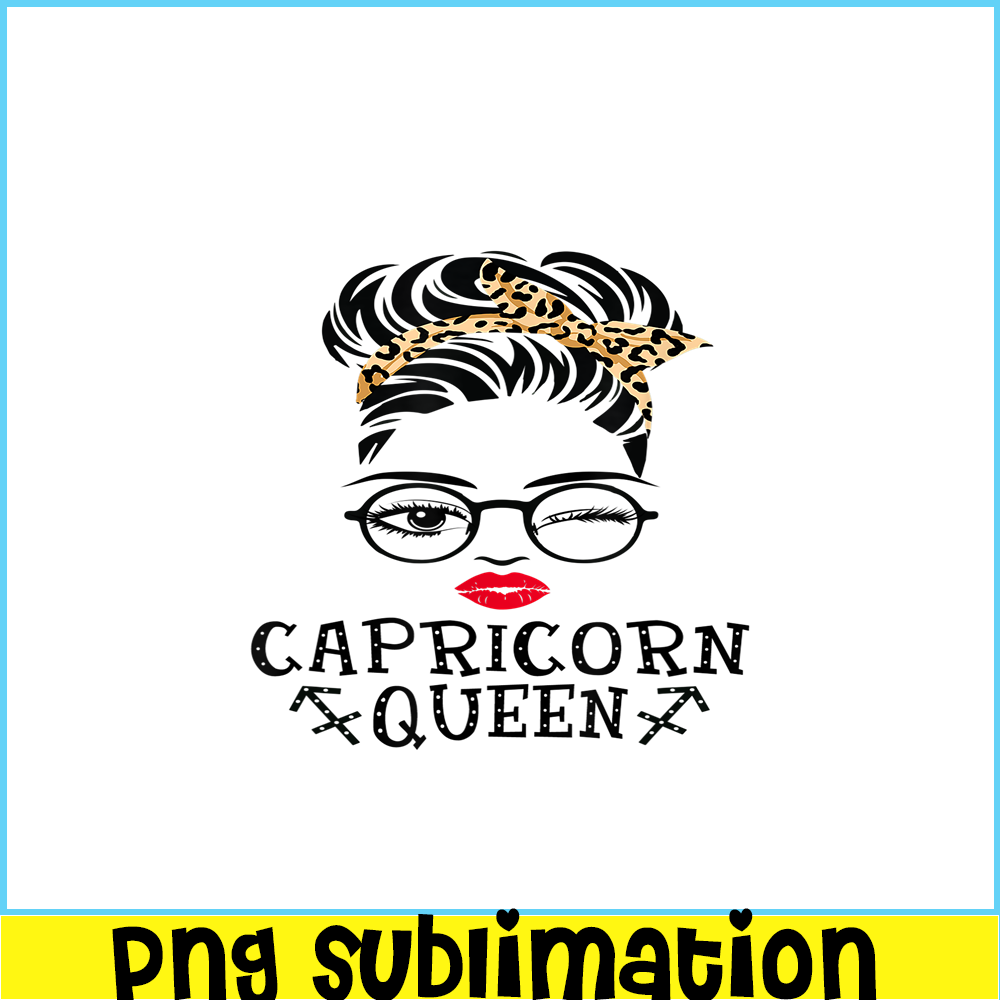 CPB28102332-Capricorn Queen PNG Woman Face Wink Eyes PNG Lady Face PNG.png