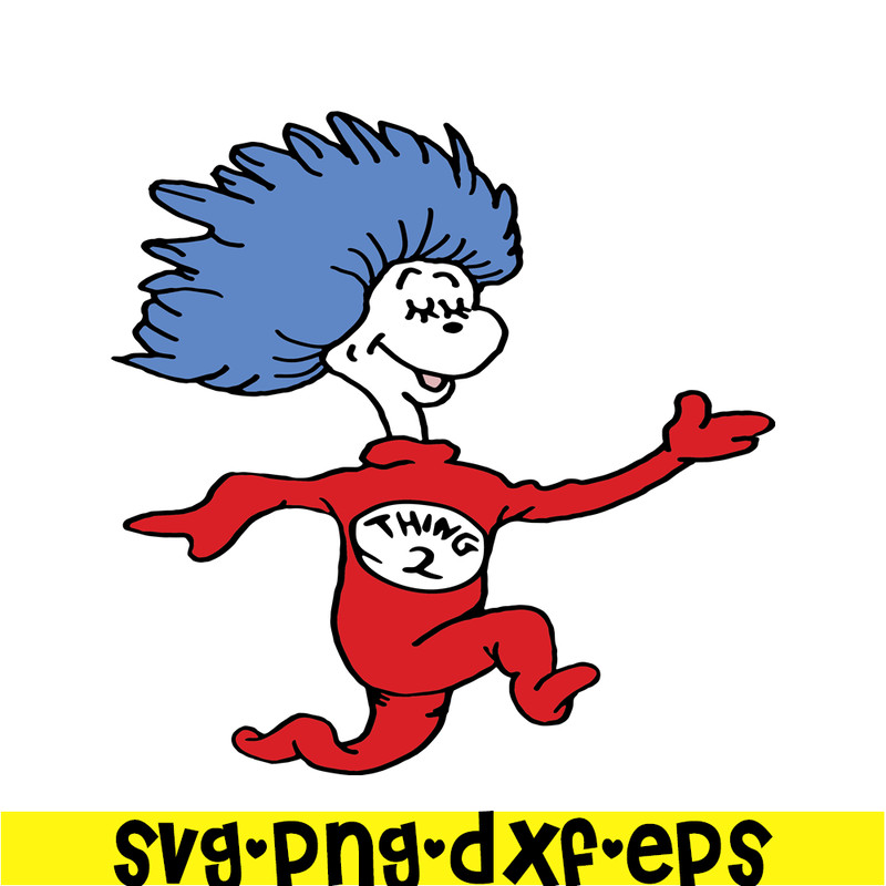 DS104122352-Dr Seuss Thing 2 Character SVG, Dr Seuss SVG, Cat in the Hat SVG DS104122352.png