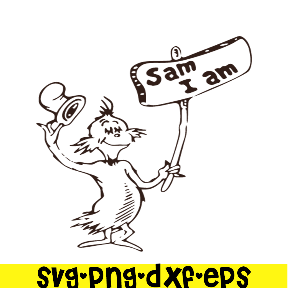 DS105122351-Black Sam I Am SVG, Dr Seuss SVG, Cat In The Hat SVG DS105122351.png