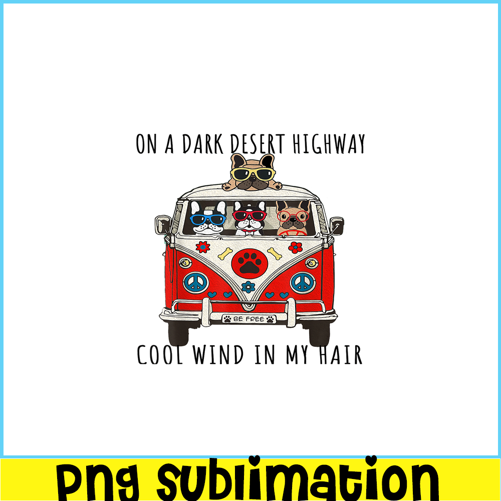 HL16102336- Dark Desert Highway PNG, French Bulldog Artwork PNG, Bulldog Mascot PNG.png