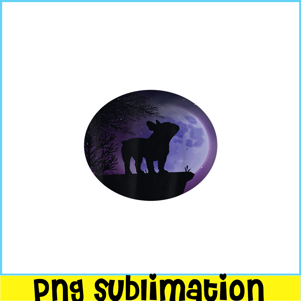 HL16102357-French Bulldog And Moon PNG, French Dog Artwork PNG, Bulldog Mascot PNG.png