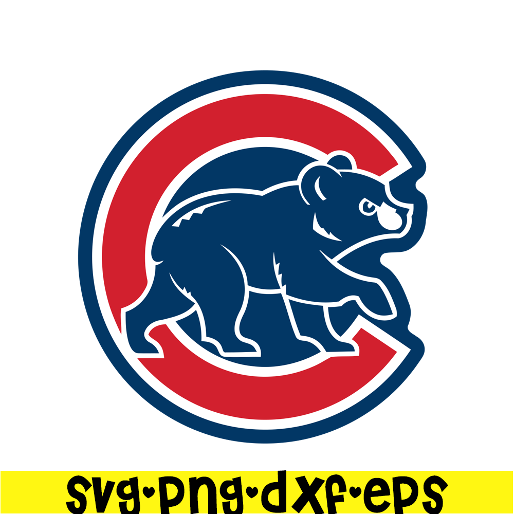 MLB30112368-The Cubs And Bear SVG PNG DXF EPS AI, Major League Baseball SVG, MLB Lovers SVG MLB30112368.png